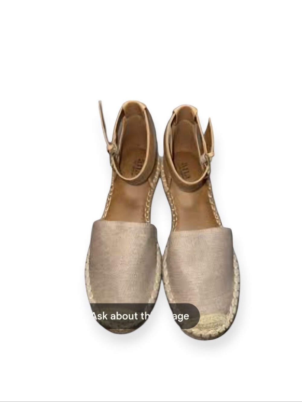 A.N.A. Corina Tan Espadrille Ankle-Strap Sandals Closed Toe Classic Summer Shoe